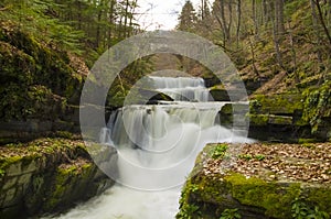 Waterfalls in Rhodopi mountain, Bulgaria photo