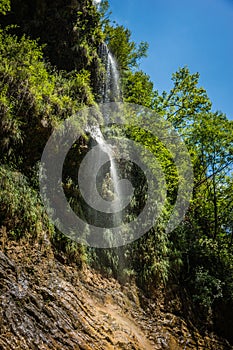 Waterfalls on the river Krikiliotis at Panta Vrexei in Evritania, Greece