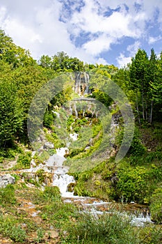 Waterfalls on the river Sopotnica on Jadovnik mountain in Southwestern Serbia