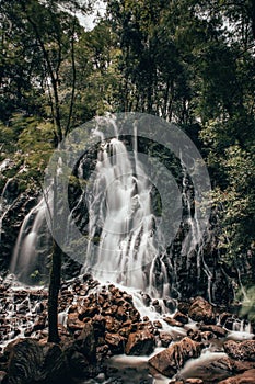 Waterfalls and river in Valle de Bravo photo