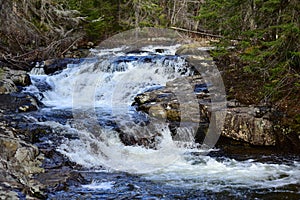 Waterfalls on Robbs Creek in the Adirondack Mountains