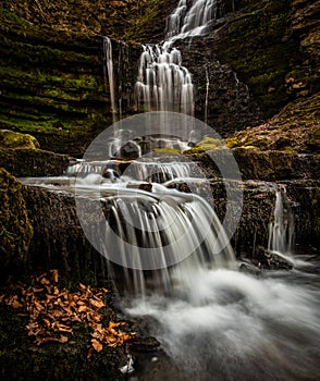 The waterfalls at Scaleber Foss