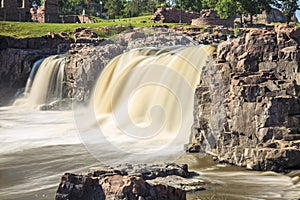 Waterfalls in Sioux Falls, South Dakota, USA