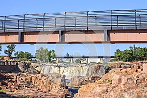 Waterfalls in Sioux Falls, South Dakota, USA