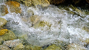 Vodopády na potoku Studený potok vo Vysokých Tatrách počas leta, Slovensko
