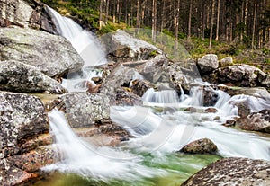 Waterfalls in High Tatras mountains, Slovakia