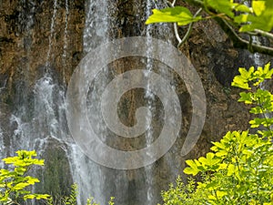 Waterfalls and streams in Plitvice Lakes National Park