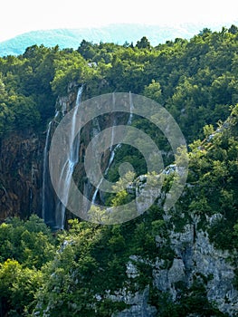 Waterfalls and streams in Plitvice Lakes National Park