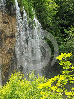 Waterfalls and streams in Plitvice Lakes National Park