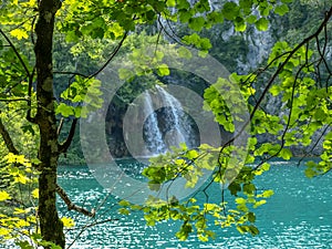Waterfalls and streams in Plitvice Lakes National Park