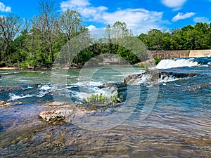 waterfalls on a summer day in the midwest