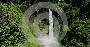 Waterfalls in Tropical Mountain. Lake Sebu, Philippines.