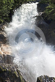 Waterfalls of the Tuxbach, Hintertux, Austria photo