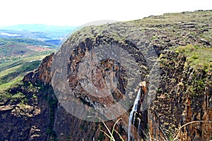 Waterfals in middle a rocks, in Tabuleiro region, Minas Gerais photo
