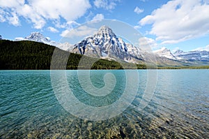 Waterfowl Lake in spring,Canadian Rockies,Canada