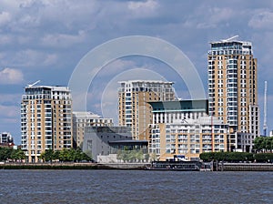 Waterfront apartment building