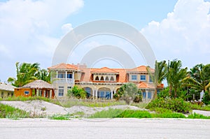 Waterfront beach mansion house in Florida