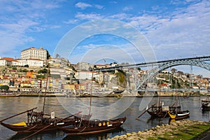 Boats on the river Portugal