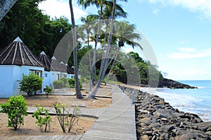 Waterfront bungalows, Guadeloupe