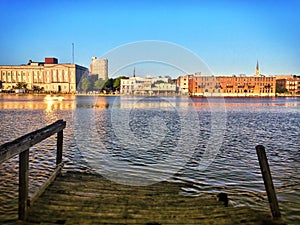 Waterfront, on the Cape Fear River