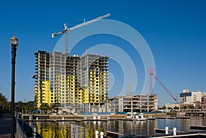 Waterfront condo construction