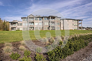 Waterfront condominiums in Vancouver Washington.