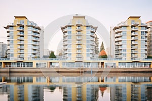 waterfront condos with reflective windows