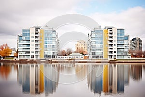 waterfront condos with reflective windows