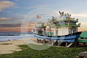 On the waterfront Danang. Vietnam. photo