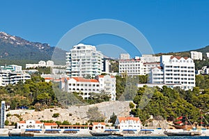 Waterfront in Koreiz resort area in Crimea