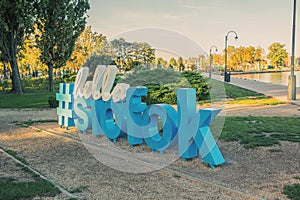 Waterfront at the Lake Balaton in Siofok,Hungary.