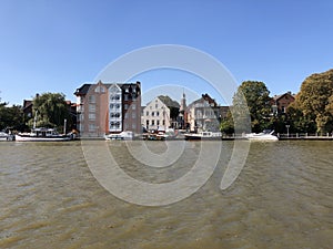 Waterfront at the Leda river