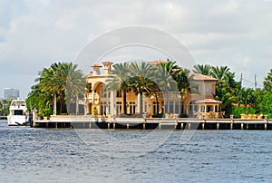 Waterfront mansion