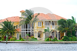 Waterfront mansion