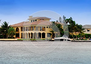 Waterfront mansion
