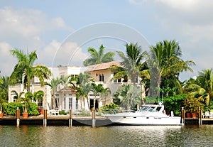 Waterfront mansion photo