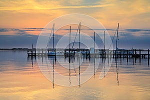 Waterfront Manteo North Carolina Outer Banks Sunrise