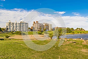 Montevideo Cityscape at Summer Time photo