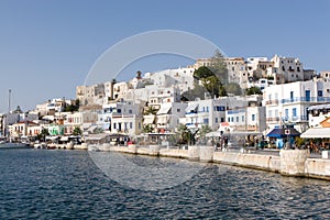 Waterfront in Naxos Greece