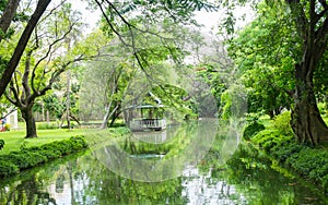 Waterfront Pavilion in the Sanam Chan Palace, Nakhon pathom, Bac