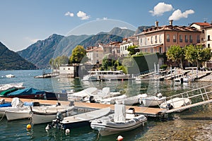 Sala Comacina waterfront, Lake Como, Italy photo