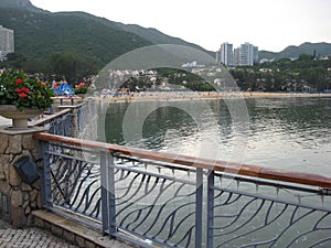 The waterfront promenade at Discovery bay, Lantau island, Hong Kong