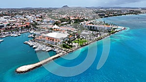 Waterfront Resort At Oranjestad In Caribbean Netherlands Aruba.