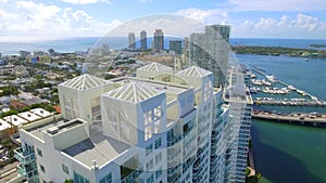 Waterfront scene Miami Beach