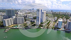 Waterfront scene Miami Beach