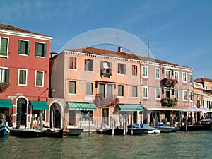 Waterfront shops Murano