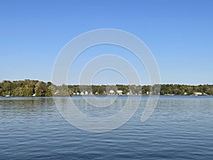 Waterfront view from Seamster Park in East Hampton, Connecticut