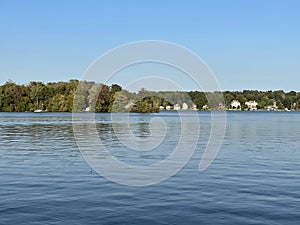 Waterfront view from Seamster Park in East Hampton, Connecticut