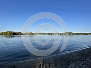 Waterfront view from Seamster Park in East Hampton, Connecticut