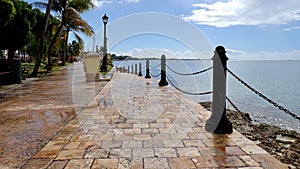 The Waterfront Walkway in Frederiksted, Saint Croix, USVI photo